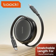 TOOCKI Cable Data Type C PD Cable Charger 100W Retractable Portable