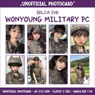 UNOFFICIAL PHOTOCARD IVE WONYOUNG - MILITARY PHOTOCARD