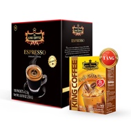 Combo 1 Hộp Cà Phê Đen HT Espresso KING COFFEE - Hộp 100 gói x 2.5g + Tặng 1 Hộp CFS HT KING COFFEE 