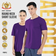 888.CO 888.CO MICROFIBER ROUNDNECK SHORTSLEEVE T-SHIRT(FAST-DRY/COOL-MAX)ANTI-BACTERIA PURPLE
