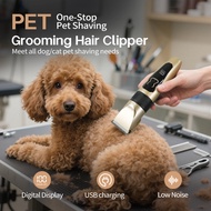 Professional Rechargeable Pet Grooming Clipper – Low Noise,  Electric Hair Trimmer for Dogs and Cats