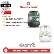 Deerma F325/F329 Ultrasonic Cool Mist Humidifier 5L Silent Aromatherapy Diffuser Transparent Water Tank