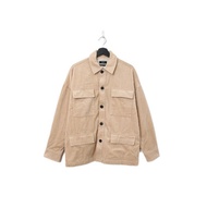 Back to Green-秋冬外套 燈芯絨工裝外套 卡其 c-03/vintage