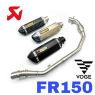 EXHAUST VOGE FR150 NEW MUFFLER ARKA LONG EKZOS MOTOR ACCESSORIES FR 150 POWER BOOM MANIFOLD BOMB RAC