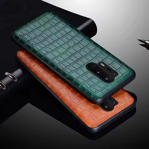 Luxury Crocodile Leather Case For OnePlus 7 8 9R 10 Pro Slim Fit Premium for oneplus Nord N10 N100 6