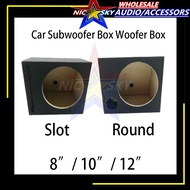 8",10",12" INCHES SLOT /ROUND Car Subwoofer Box Woofer Box Vented Speaker Woofer Box Speakerbox Subw