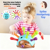 Baby Spike Hedgehog Toy Colour Sorting Toy Number Matching Sensory Montessori Educational Toy Mainan