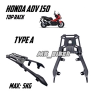 HONDA ADV / ADV150 MONORACK HEAVY DUTY BRAND RACING SOLFILI TOP BOX ALUMINIUM RACK PREMIUM FOR GIVI BOX KAPPA BOX