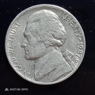 Koin Amerika 5 Cent Tahun 1987 D Liberty - FC02