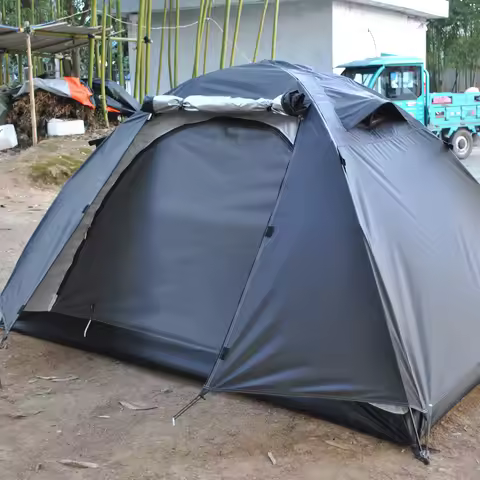 4 Season Double Layer 2 Person tent,Sunscreen 2 person Backpacking Tent, CZX-745 Camping Tent,Double