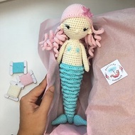 美人魚娃娃手工製作 嬰兒禮物娃娃 孫女禮物