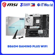 MSI B860M GAMING PLUS WIFI mATX LGA1851 DDR5 PCIe 5.0 Wi-Fi 7 5G LAN Thunderbolt Motherboard itw