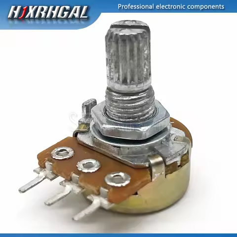 5pcs WH148 B1K B2K B5K B10K B20K B50K B100K B250K B500K B1M 3pin 15mm 1K 2K 5K 10K 20K 50K 100K 250K