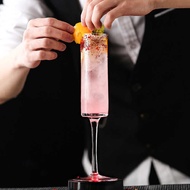 Cylindrical Champagne Glass Bubble Glass Creative Glass Goblet Special Cocktail Glass Bar Straight W