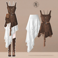 NUMEN BUTTON | Vintage Cowgirl Lace Dress Set