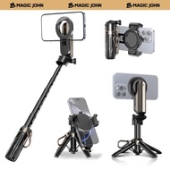 NEW - MAGIC JOHN 4-in-1 Multifunctional Magnetic Selfie Stick – 360 °     Rotation, Compact & Stylis
