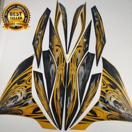 Yamaha Jupiter mx new 135 2011 motorcycle striping sticker, best standard body list Jupiter mx 135