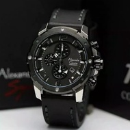 JAM TANGAN ALEXANDRE CHRISTIE AC 6410 PRIA HITAM ORI TALI KULIT!