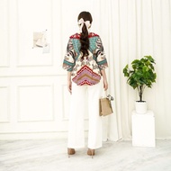 top sale blouse batik / blouse kerja wanita / batik kantoran / seragam