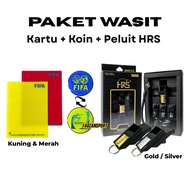 Original HRS Valkeen Whistle Referee Equipment Package Coin Referee Card Futsal Football Sports