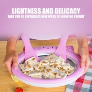 SJM Ice Cream Maker Pan with 2 Scrapers Ice Cream Maker Plate Soft Serve Gelato