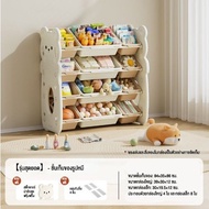 doudou ชั้นเก็บของเล่นเด็ก หมีน้อยน่ารัก ชั้นวางของ ความจุสูง ทำจากวัสดุHDPE แข็งแรง