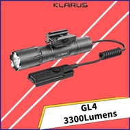 Klarus GL4 Rechargeable Torch Lighter 3300Lumens Tactical Flashlight Include 21700 Battery