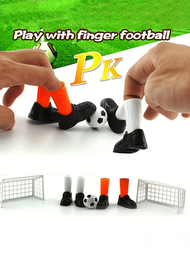 1套指尖足球比賽套裝,附有兩個球門,有趣的家庭聚會玩具,適合球迷俱樂部使用