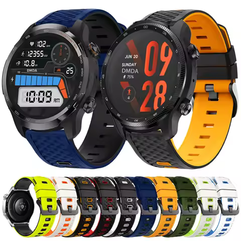 22mm Quick Release Band For TicWatch Pro 3 Ultra E2 S2 Pro X 2021 Soft Silicone Wristbands Mi Watch 