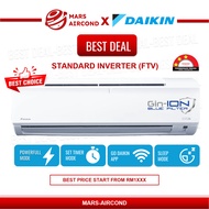 DAIKIN SMART CONTROL 1.0HP-2.5HP R32 AIR CONDITIONERS NON INVERTER FTV-P SERIES (KLANG VALLEY ONLY)