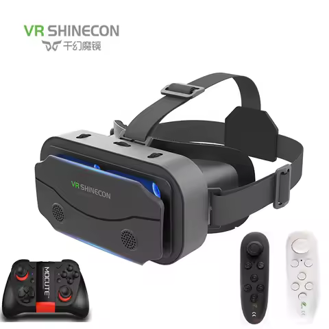 SHINECON 3D Helmet VR Glasses 3D Glasses Virtual Reality Glasses VR Headset For Google cardboard 5-7