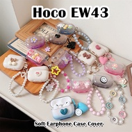 READY STOCK!For Hoco EW43 Case DIY Flowers Styling Soft Silicone Earphone Case Casing Cover