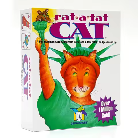 Rat a Tat Cat Numbers Card Game Fun Family Game Unique Gameplay Engaging Card Play Competitive Fun R