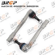 BRCP Pair Front Axle Outer Steering Tie Rod Ends Ball Joint For Audi A8 D4 4H2 4H8 4HC 4HL 4H0422817