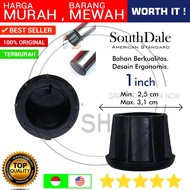 IRON PIPE COVER DOP TAPAK / STAINLESS TABLE CHAIR FOOT SAFETY TAPAK 1" 1 INCH INCH BLACK PVC IRON PI