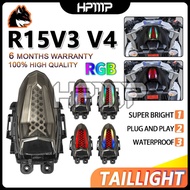 R15 V3 V4 R15M LED Tail Lampu RGB Automatic Color Belakang Stop Lamp Brake Light Integrated YAMAHA R