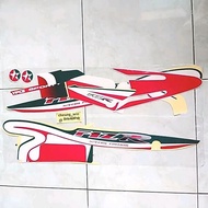 Yamaha body striping sticker trim Force 1 sportyZR - f1zr sporty Livery Caltex std
