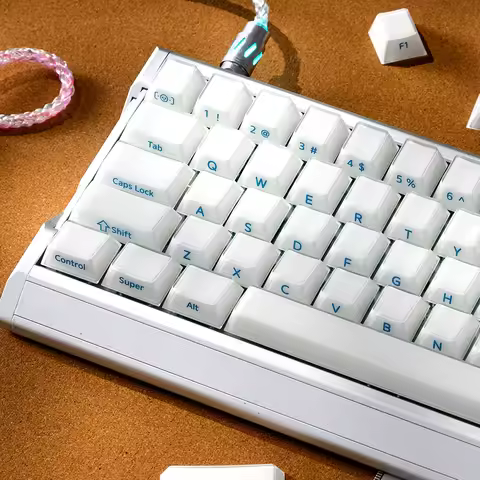 XVX Velvet Jelly Side-Printed Translucent Cherry Profile Double-Shot Keycap Set 100 Keys