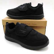 Asadi 6550BK Black Primary School Shoe  Kasut Sekolah Rendah Hitam Kain 小学生魔术贴黑校鞋i
