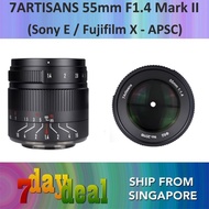 7Artisans 55mm F/1.4 II APS-C Manual Focus Lens