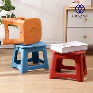 GIOVANNI Foldable Stool, Thickened Handheld Folding Chair, Portable Lightweight Shoe Changing Plastic Footstool Travel