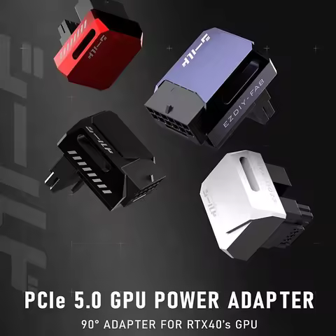 600W 12+4pin PCI-e 5.0 16pin Power Adapter 90 Degree Right Angle 16pin 12VHPWR GPU for RTX 3090Ti 40