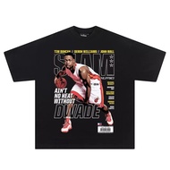 Dwyane Wade Aint No Heat Without D Wade Basketball T-Shirt Soft Cotton Crew Neck Harajuku Athlete En