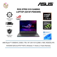 Asus ROG Strix G18 G814F-PS9038W 18'' 2.5K 240Hz Gaming Laptop ( R9-9955HX, 32GB, 1TB SSD, RTX5070 8