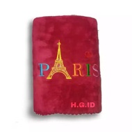 Handuk mandi bulu bordir paris 140x70 handuk dewasa handuk mikrofiber handuk mandi dewasa handuk bay