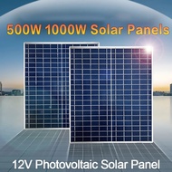 1000W 500W 12V photovoltaic solar panel kit 100A controller solar panel charger, suitable for fast b