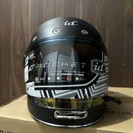 ID Rocket Helmet Helm Full Face Vintage Retro Ready Stock