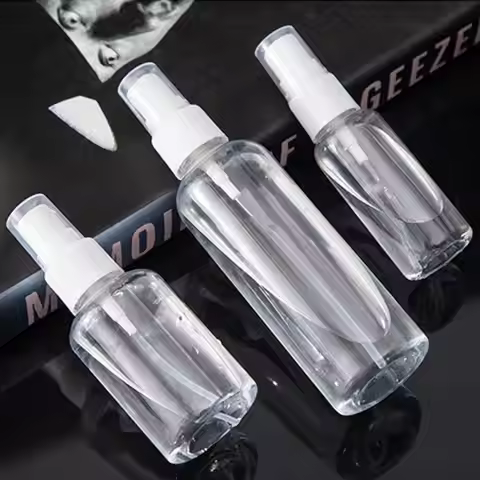 30/50/100ml White Empty Plastic Nasal Spray Bottles Pump Sprayer Mist Nose Spray Refillable Bottling