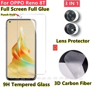 OPPO Reno 8T 5G Screen Protector OPPO Reno 7 Z 6Z 6 5 Pro 5G Tempered glass Full Screen Camera Lens 