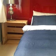 一起享受Maison Liad 渡假旅店/雙人床組Armani Gray灰藍色/西裝條紋 5x6.2呎